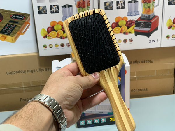 Wooden Soft Hair Brush Black