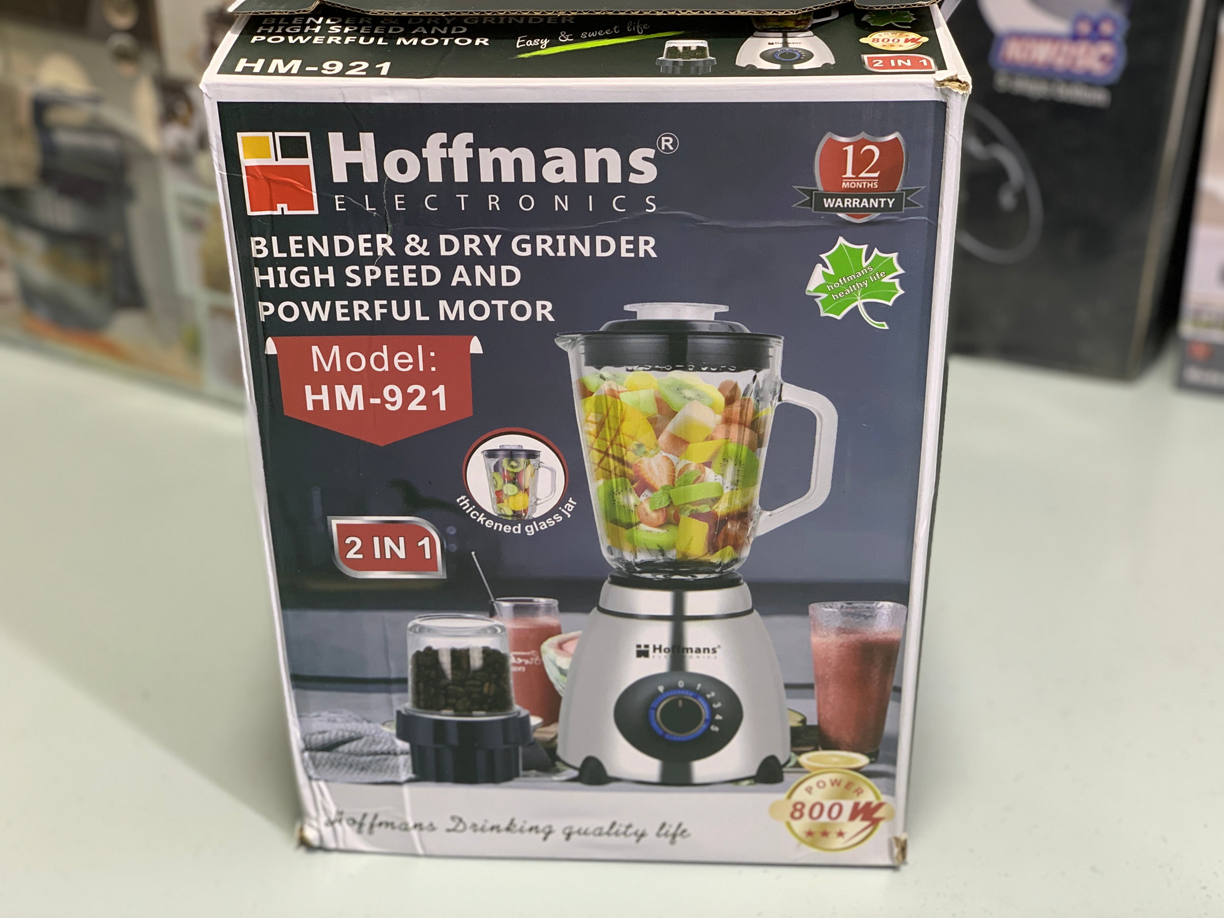 Hoffmans Electronics Blender and Grinder 1.5L and 800w