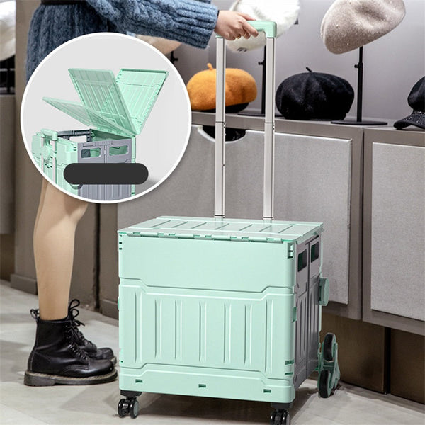 Foldable Cart Trolley Basket