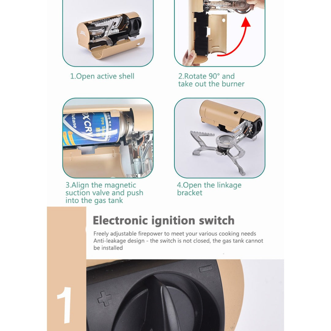 Foldable Compact Cassette Stove