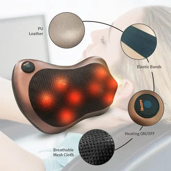 Car Pillow/ Cushion Massager- Relax & Recharge Anywhere