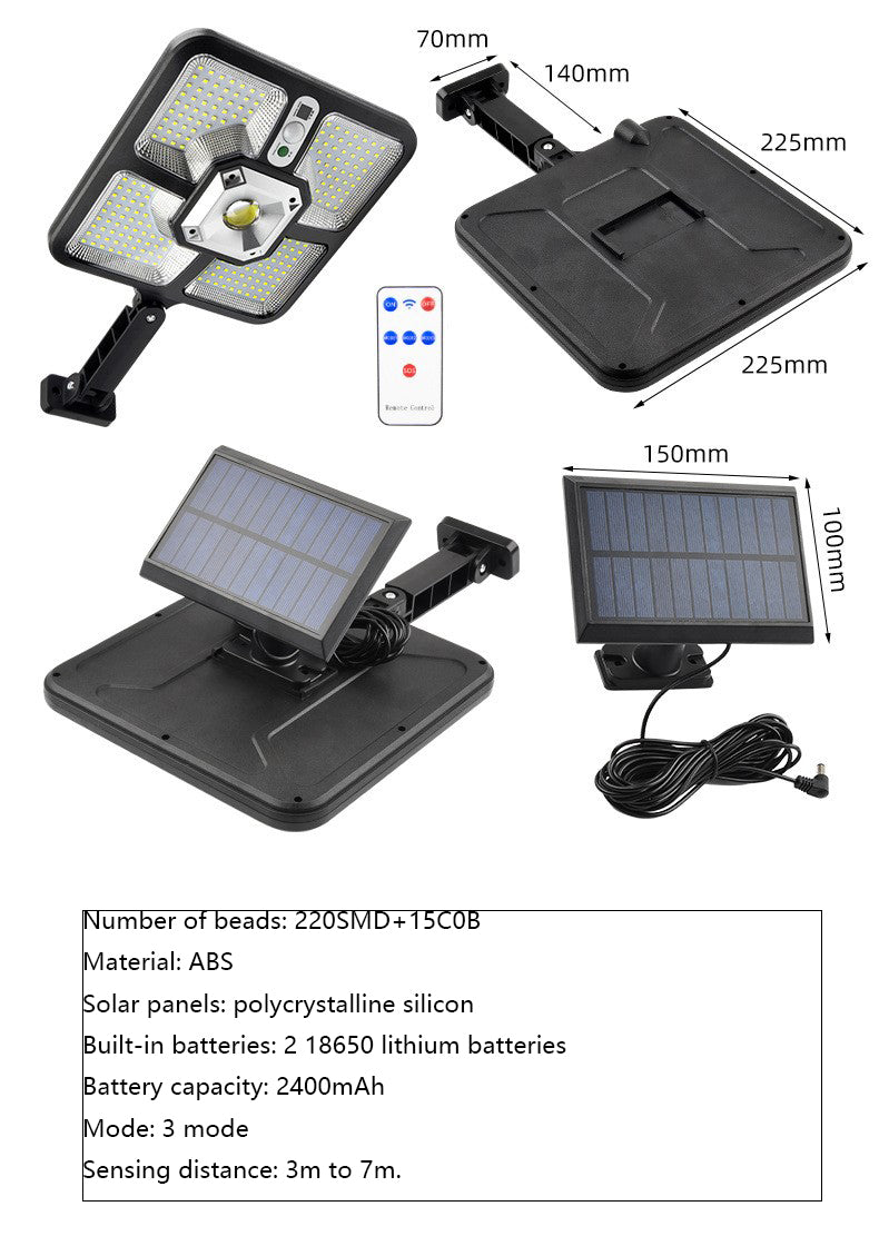 Solar Street Light with Motion Sensor