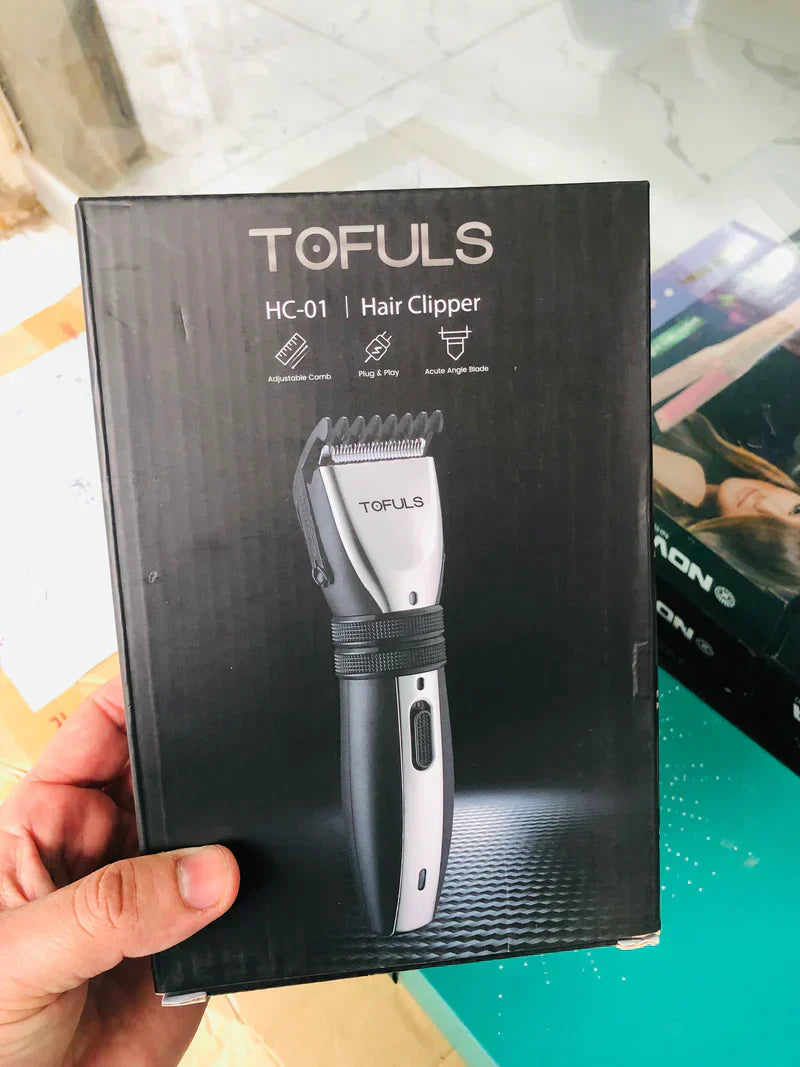 TOFULS Brand Professional Hair Clipper  with Essentials Tools