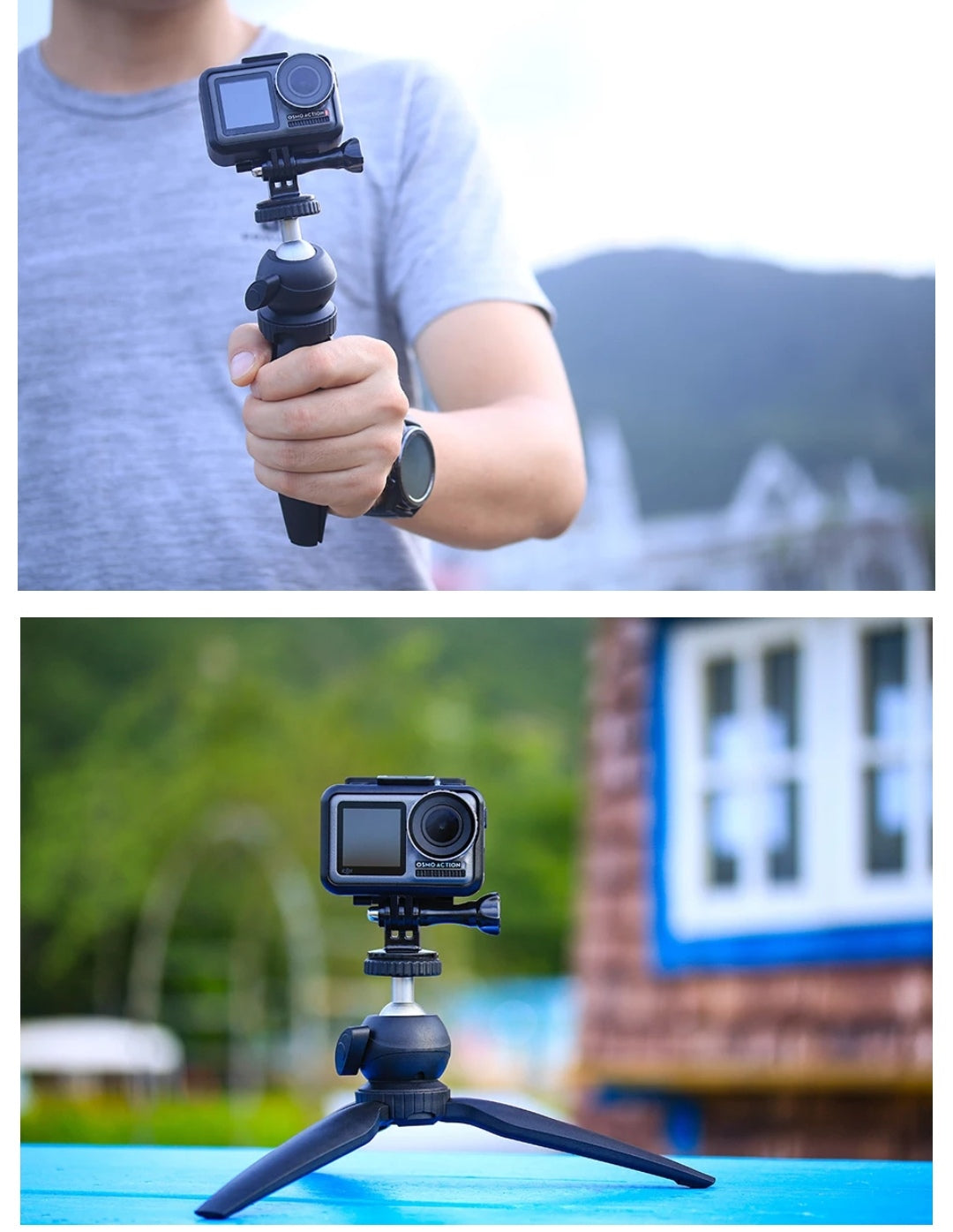 Portable Mini Tripod Stand with 360 Rotation