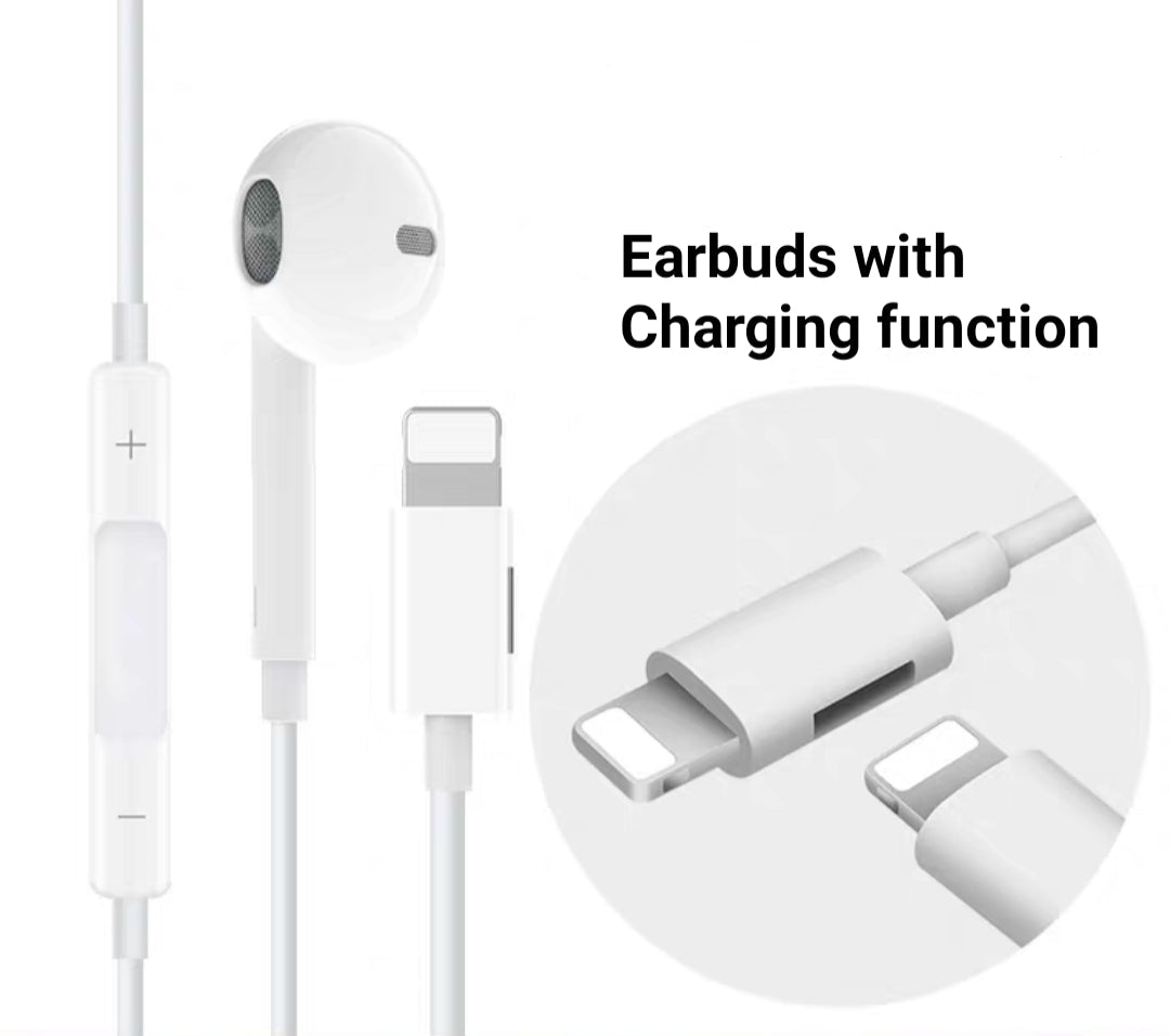 Iphone Earbuds with Charging Function