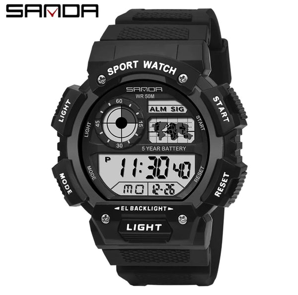 SANDA 6009 Sports Luxury Shockproof Waterproof Wrist Watch