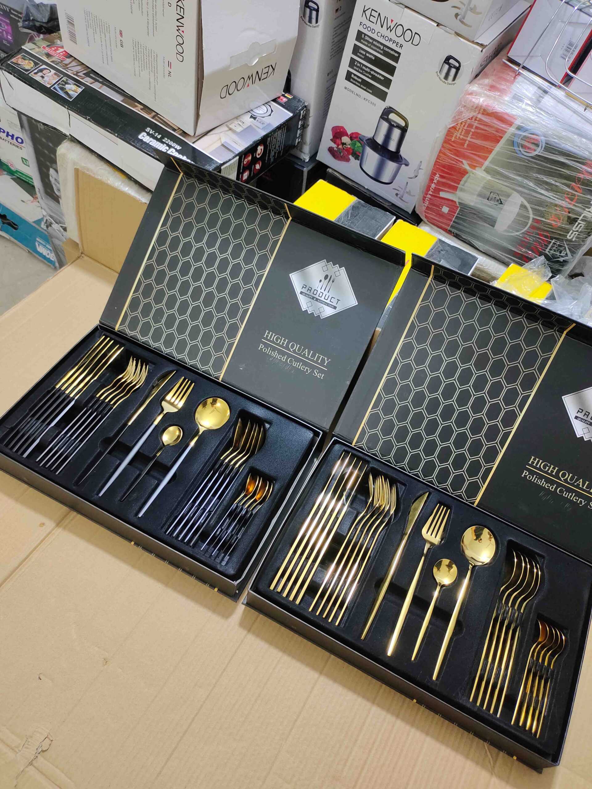 24 Pcs Polished Cutlery Set