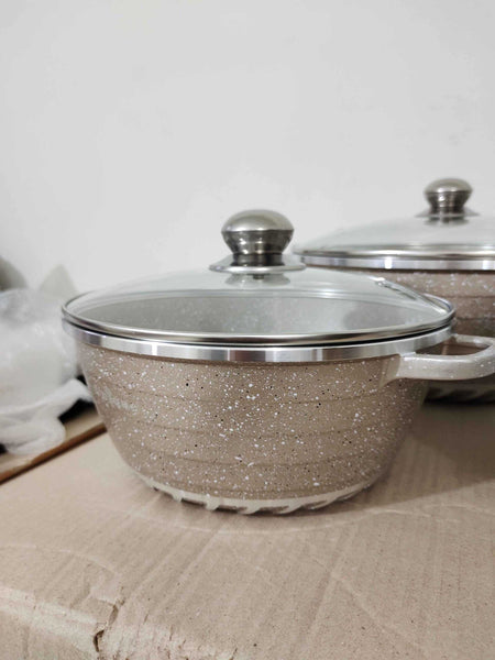 10pcs Granite Die-cast Aluminum Cookware Set