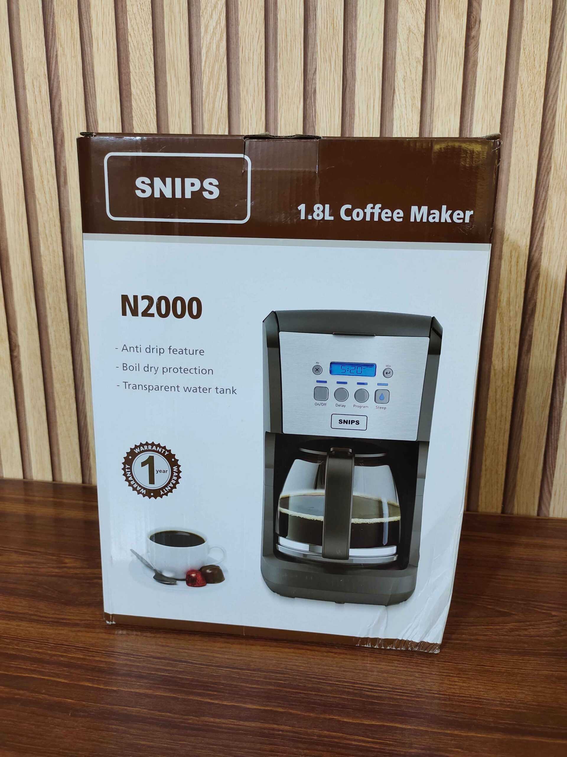 Snips 1.8L Capacity Coffee Maker