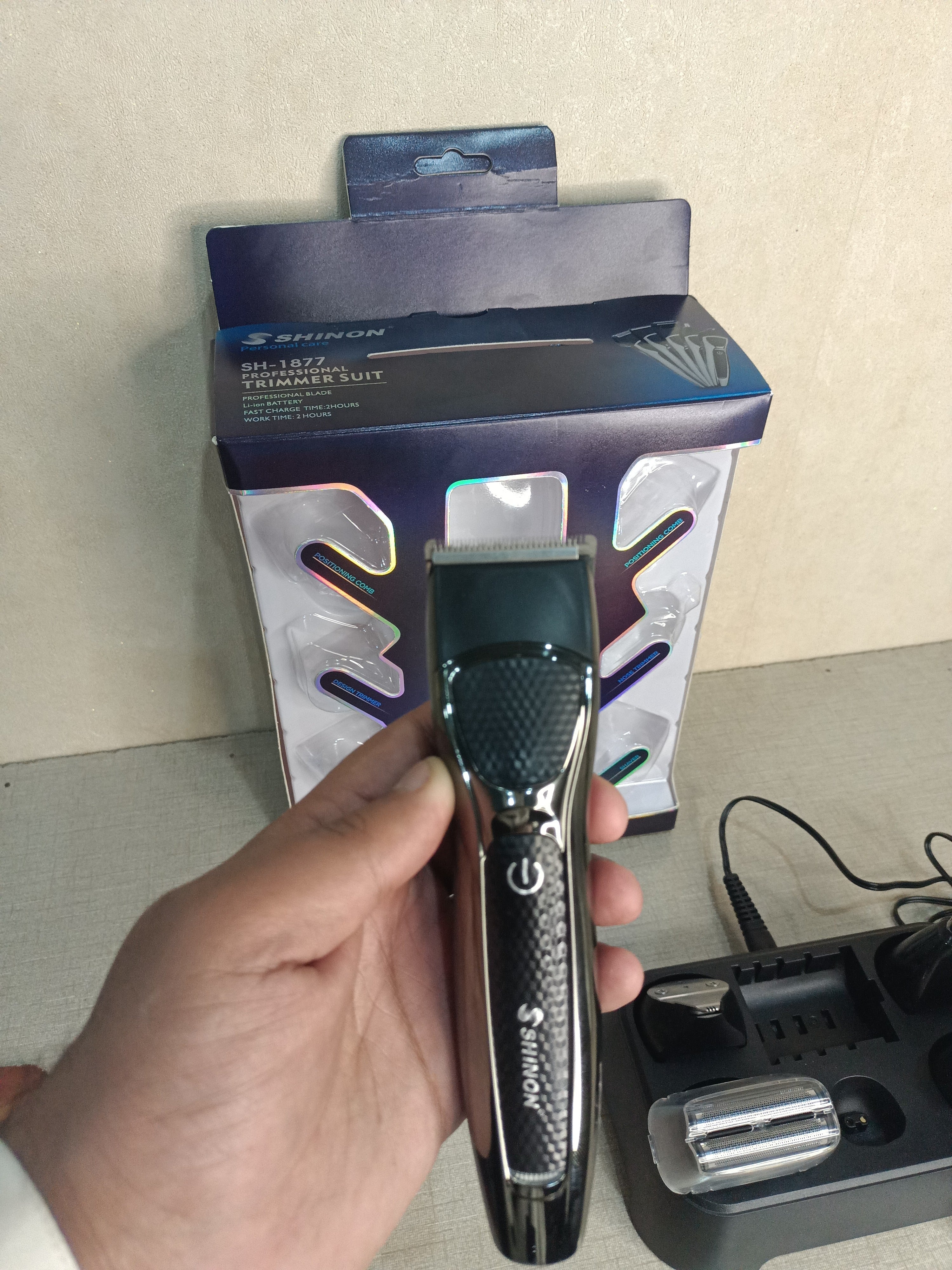 Hanif Trades France Import Shinon 12 in 1 Professional Hair Trimmer || 1 Year Warrenty