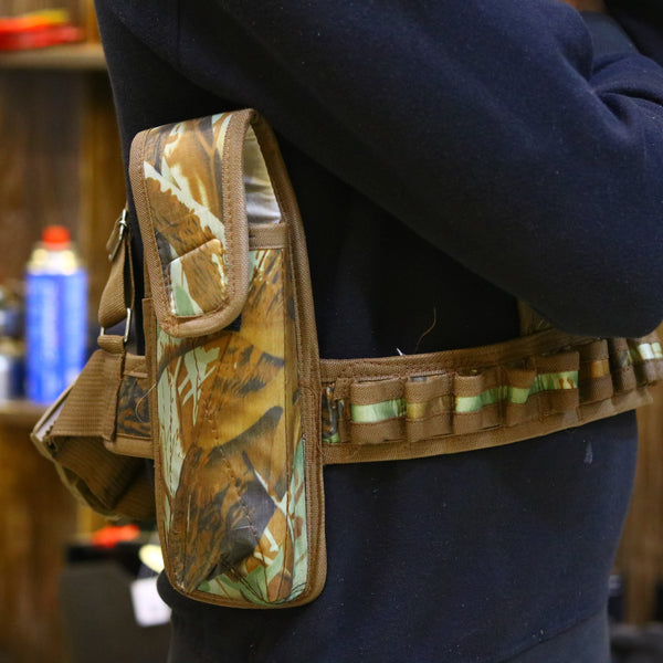 12 Gauge Shoulder with Waist Belt Brown Camo