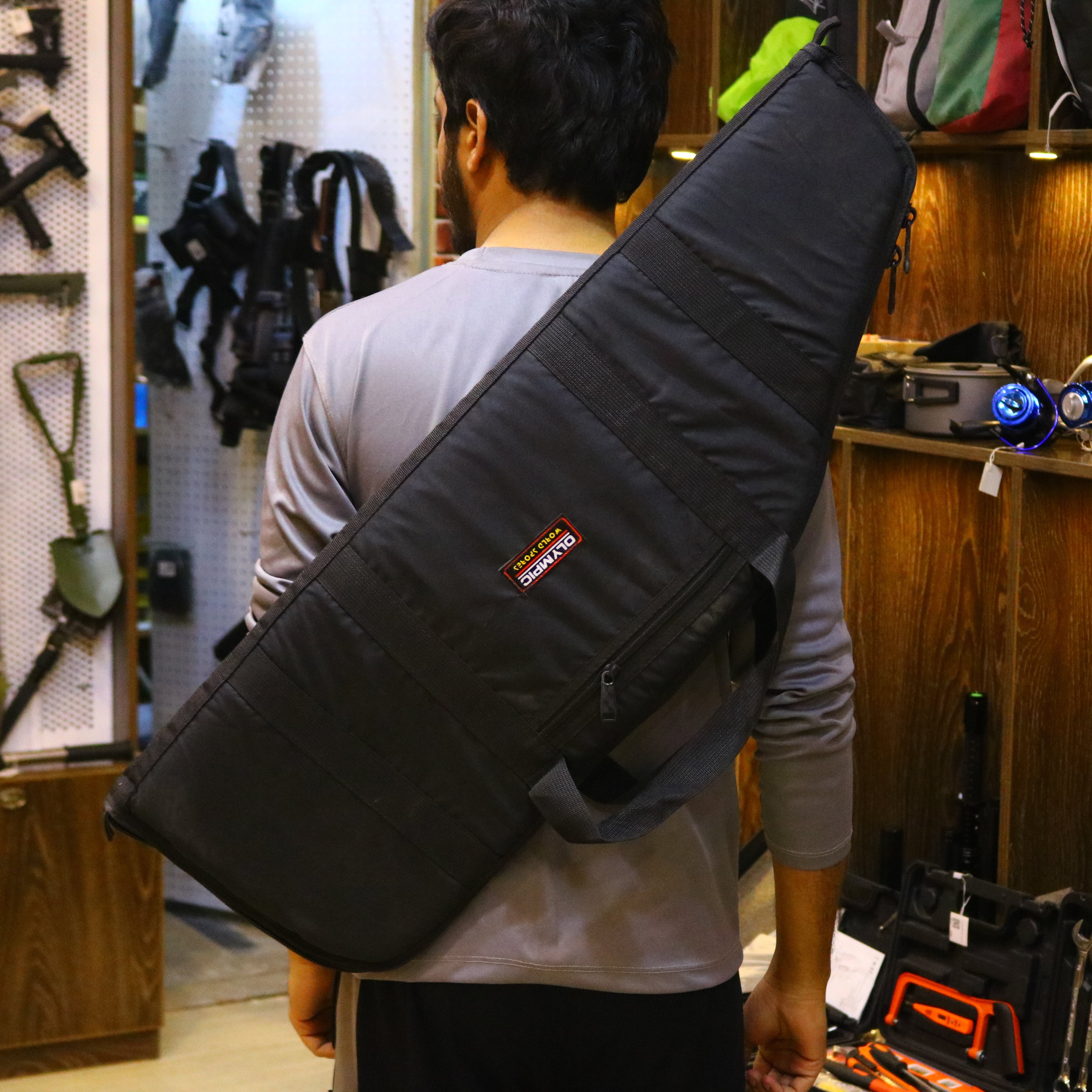 Padded Bag For Rifle Fabric Black