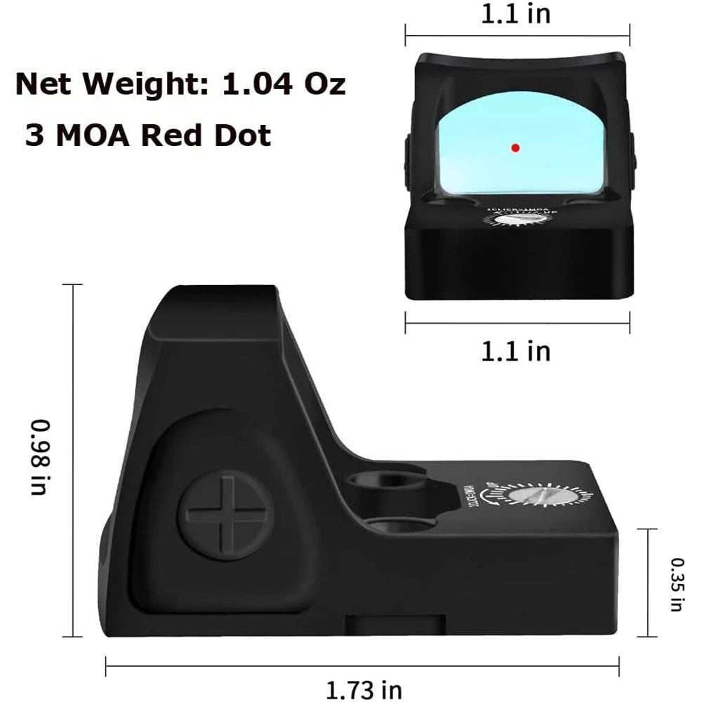 Adjustable RMR Red Dot Sight Rifle Scope