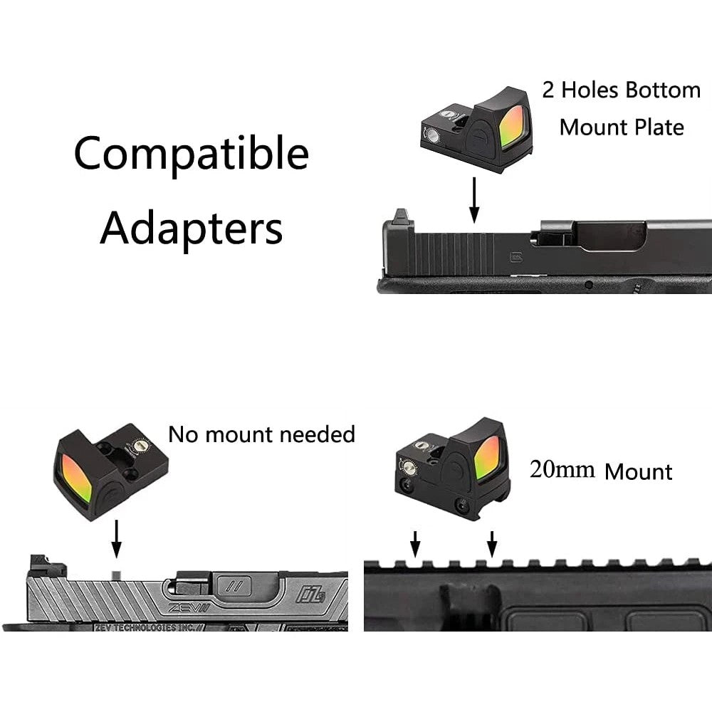 Adjustable RMR Red Dot Sight Rifle Scope