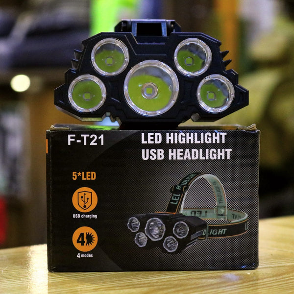 LED Highlight USB Headlight F-T21