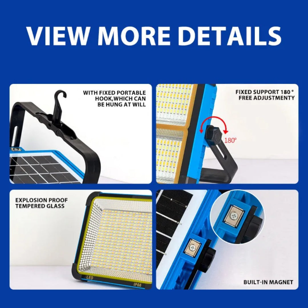 USB Rechargeable Solar Flood Light 100W