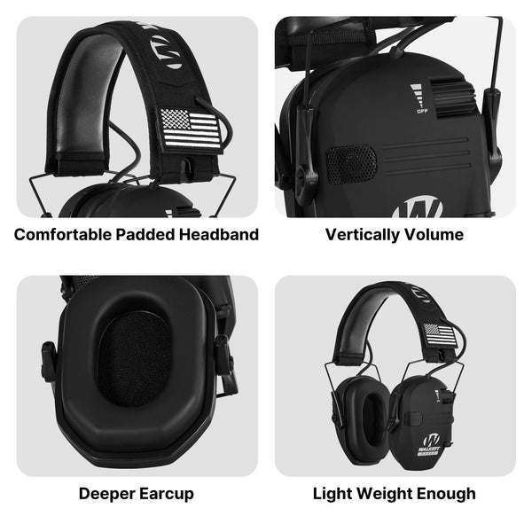 Tactical Acoustic Noise Cancelling Earmuffs