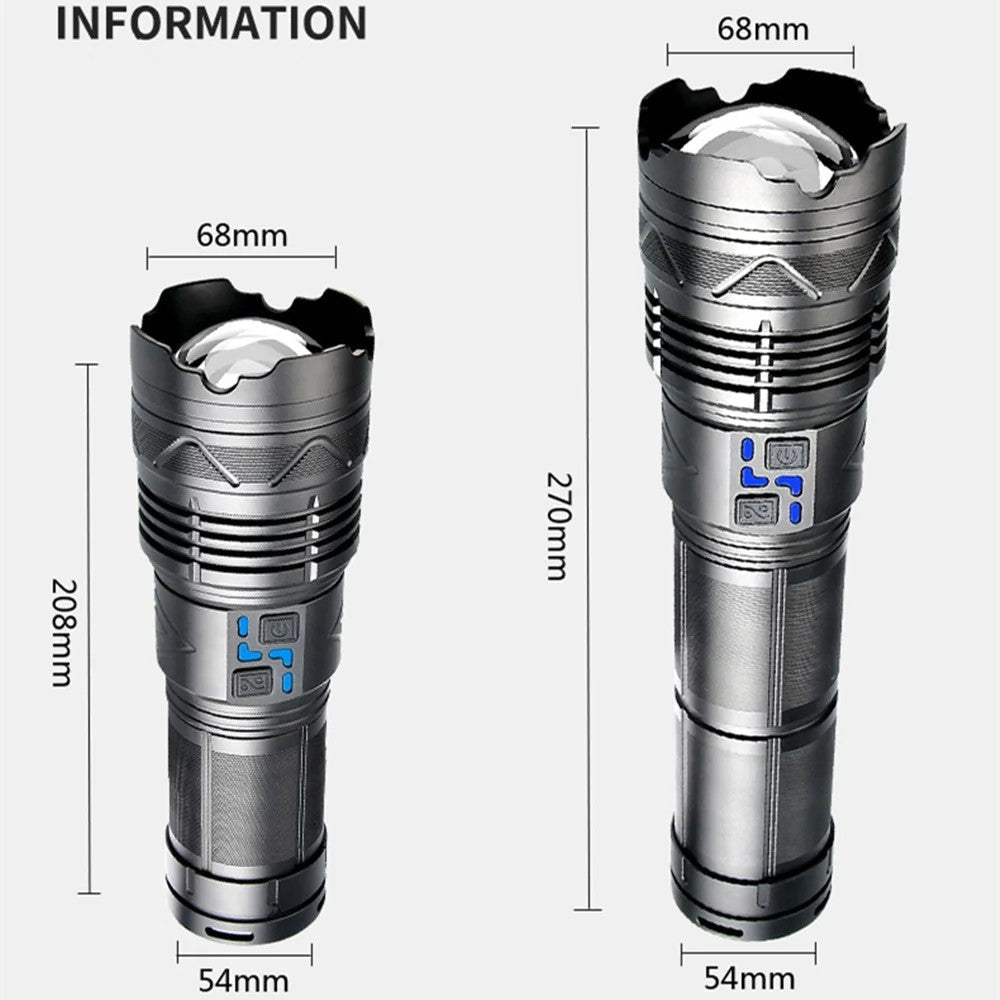 100W Long Distance Tactical Flashlight