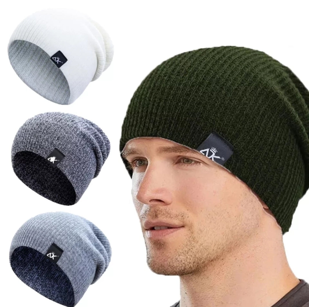 BUY 2 GET 2 FREE - 4Pcs Knitted New Fashion Breathable Winter Warm Beanie Cap for Men Women.