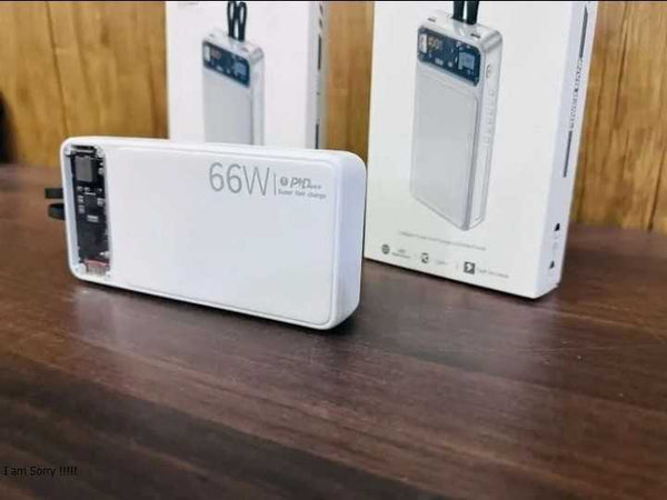 66w Super Fast Charger Mobile Power Bank 20000mah