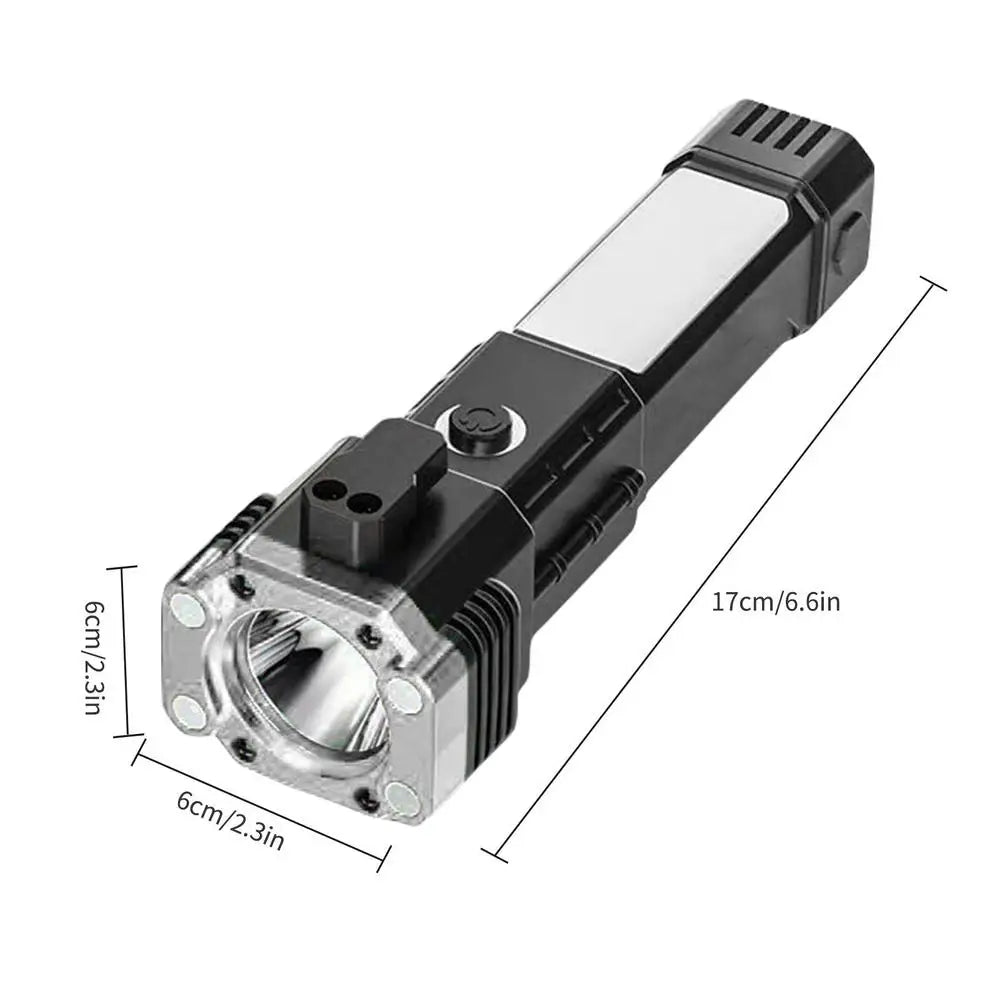 Super Bright LED Flashlight with Glass Breaker & Cutter