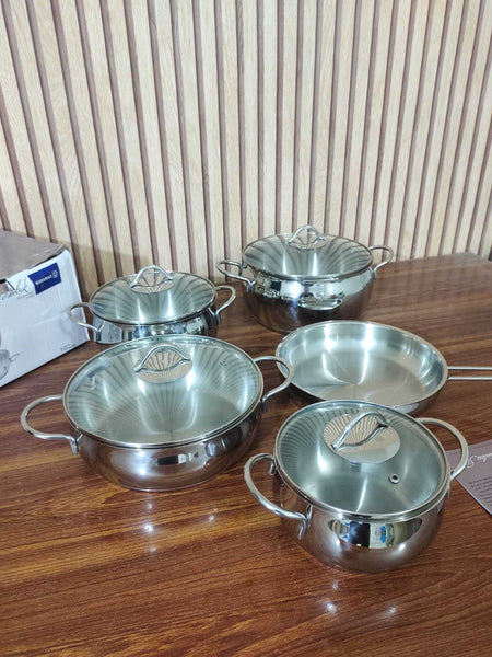 Turkey Korkmaz Stainless Steel Cookware 9 Piece Set