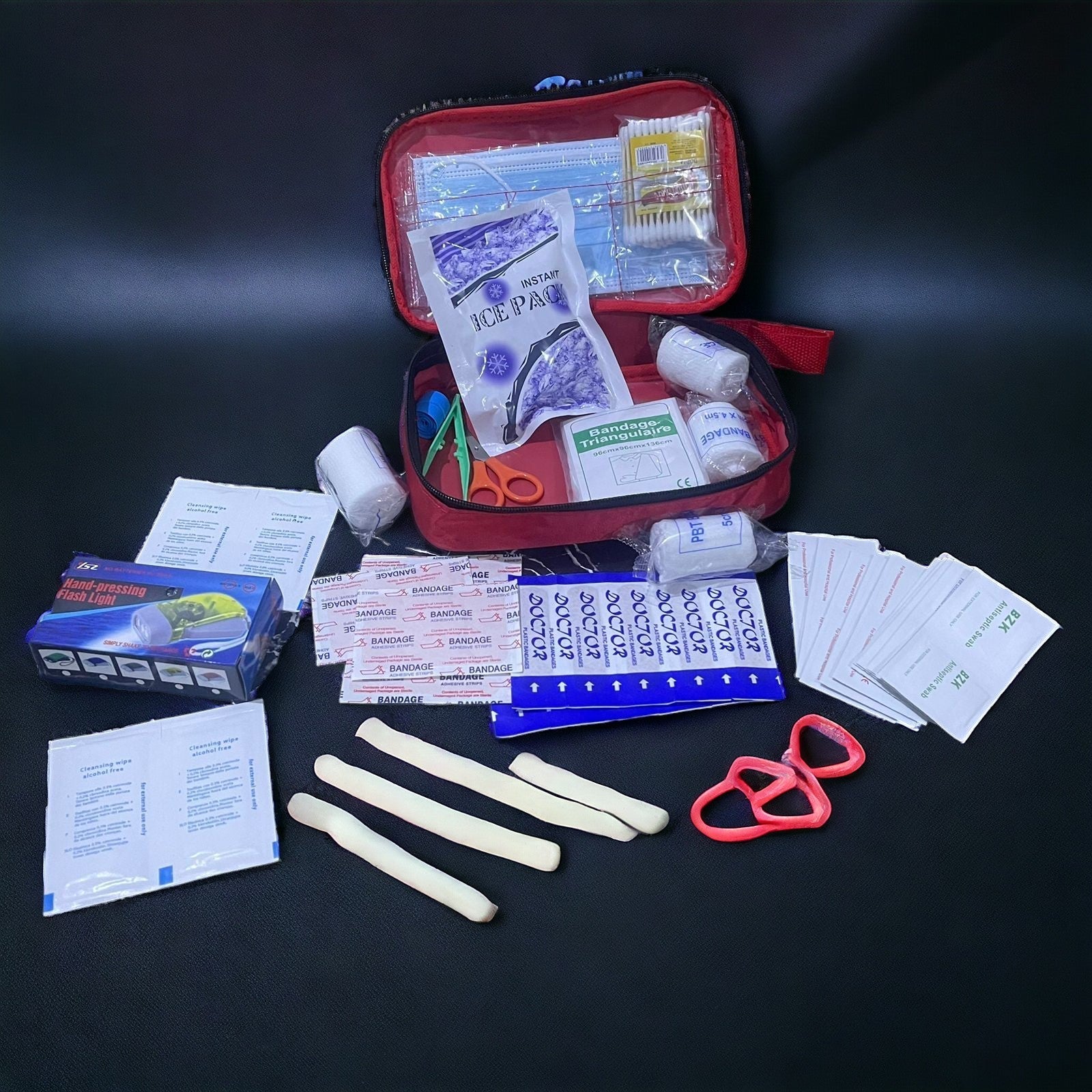 First Aid Kit Pack With Medical Supplies