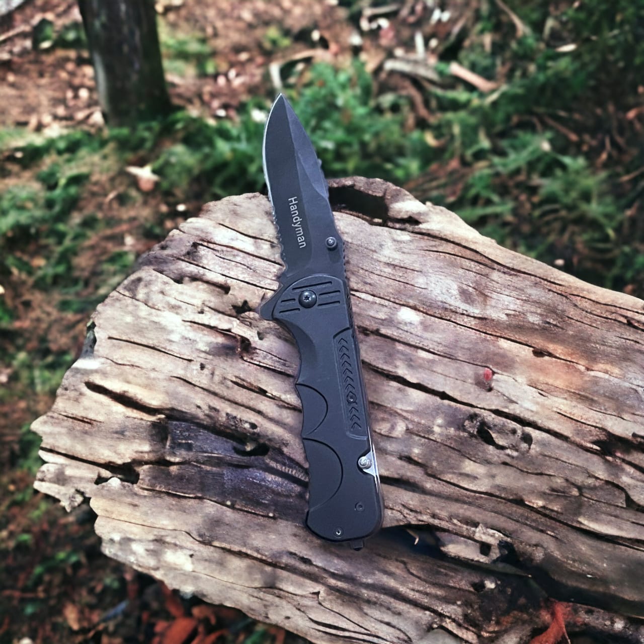 Handyman Matt Black Folding Knife