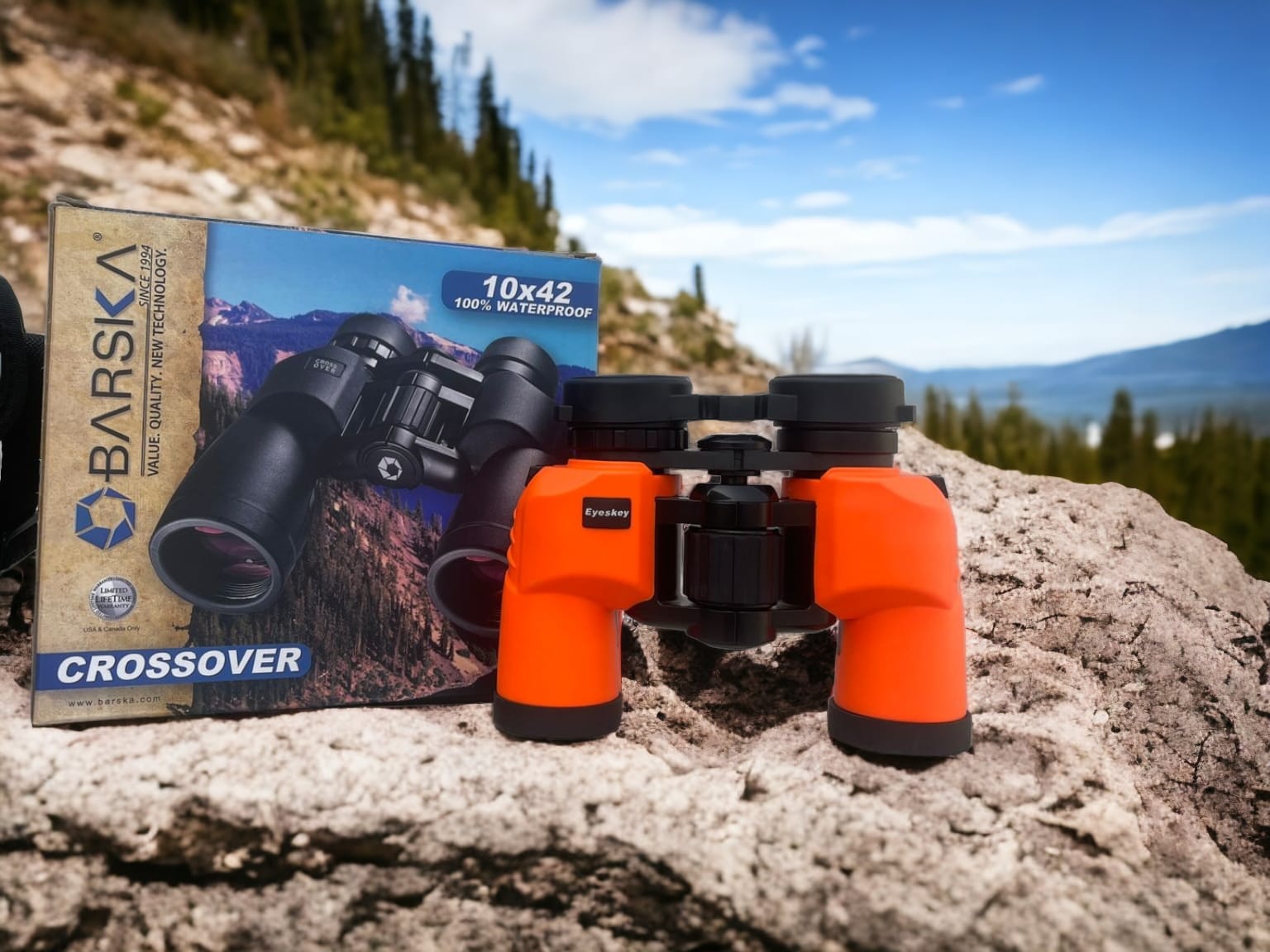 Barska Crossover Waterproof 10X Binoculars-100% waterproof protection