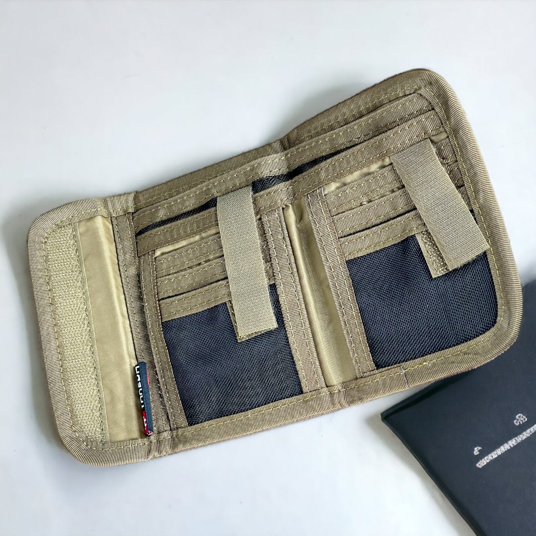 Waterproof Nylon Canvas Tactical Tri-Fold ID Wallet