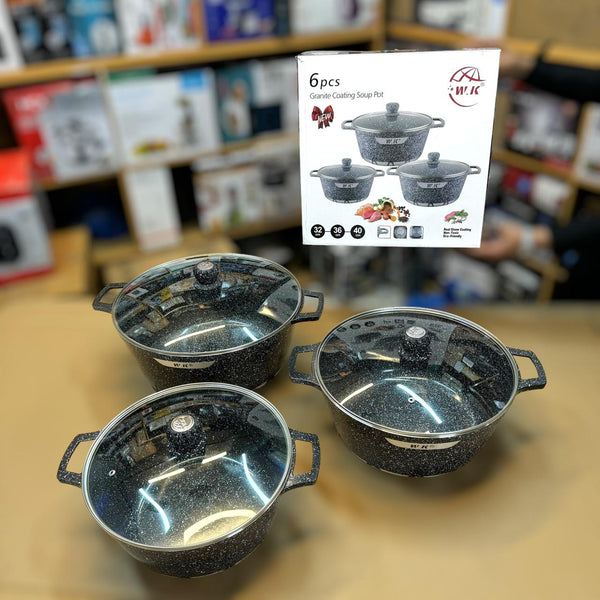 Lot Imported MK 3 piece Cookware Set