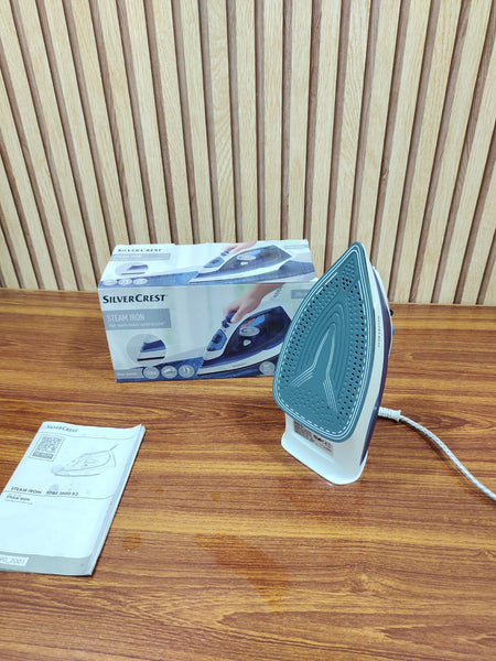 German Lot Imported Silver Crest Steam Iron Grey