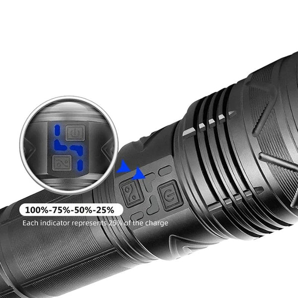 100W Long Distance Tactical Flashlight