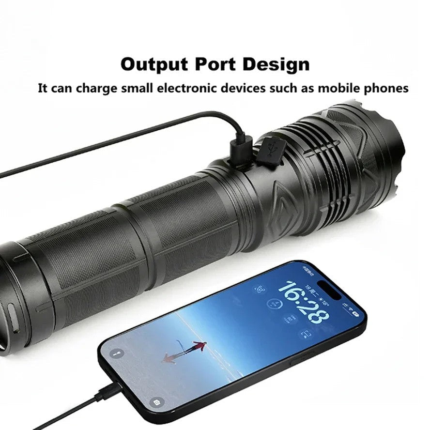 100W Long Distance Tactical Flashlight