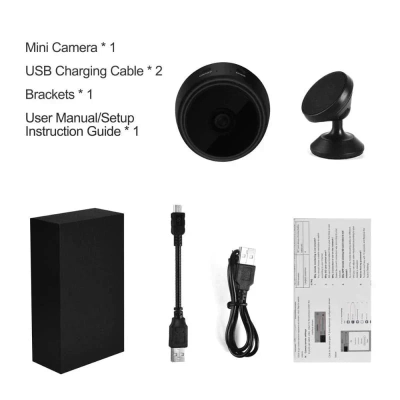 Hanif Trades A9 1080P HD Mini Camera WIFI Magnet Smart Wireless Camcorder Home Security P2P Night Vision Motion Detection Cam