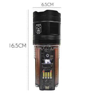 Ultra Powerful LED Flashlight with Rotating Zoom Long Range Multifunctional