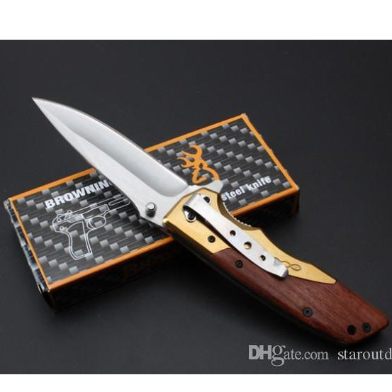 Browning DA77 Titanium Handle Hunting Camping Survival Folding Pocket Knife