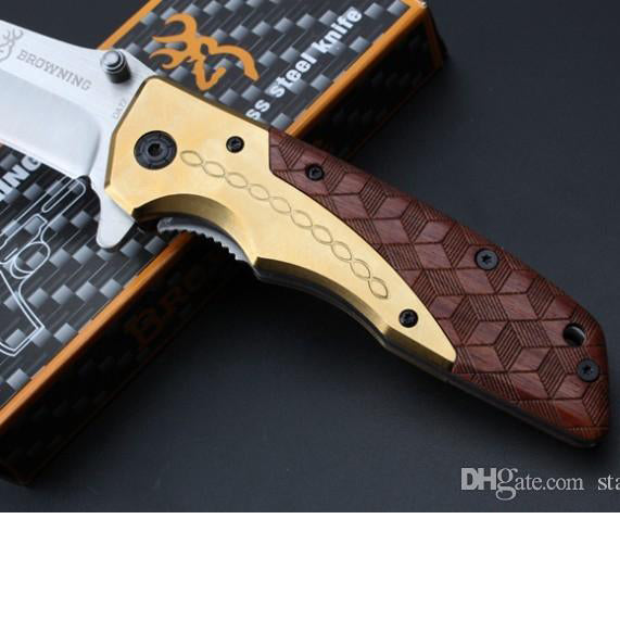 Browning DA77 Titanium Handle Hunting Camping Survival Folding Pocket Knife