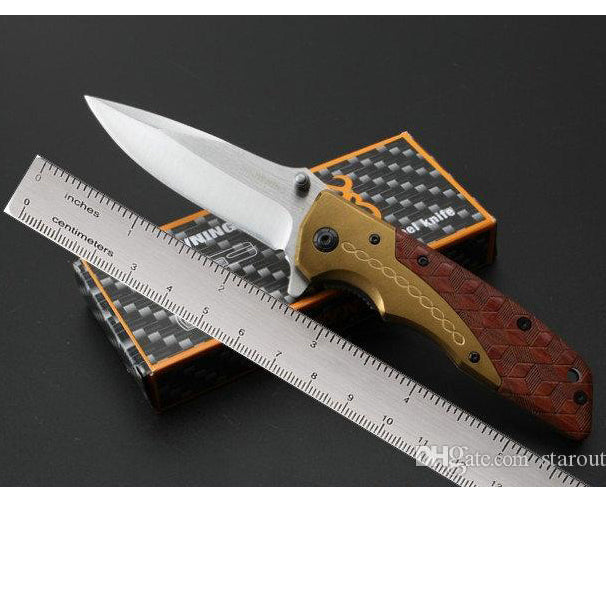 Browning DA77 Titanium Handle Hunting Camping Survival Folding Pocket Knife