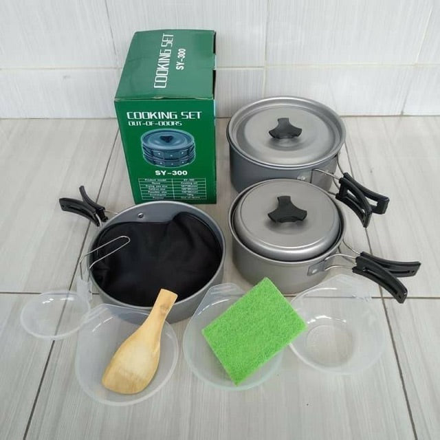 Cooking Set for Camping Outdoor SY-300 Tableware Picnic Set