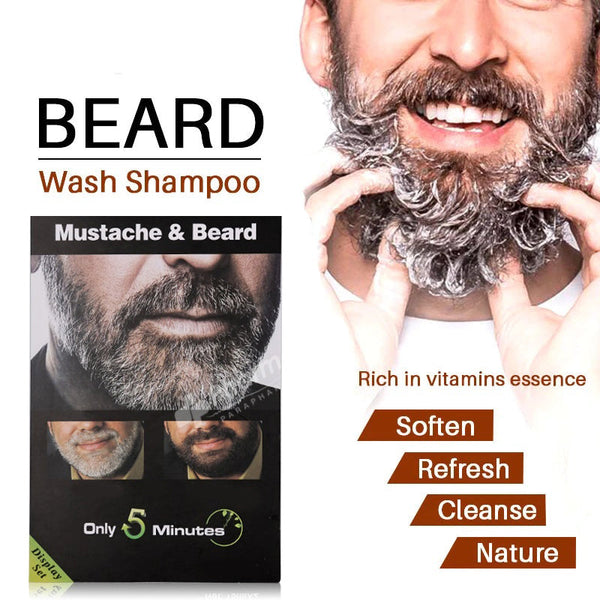 Dexe Washing In Black Moustache & Beard Shampoo For Men