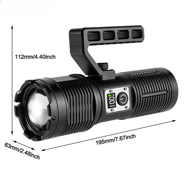 Led Flashlight with COB Tail Light