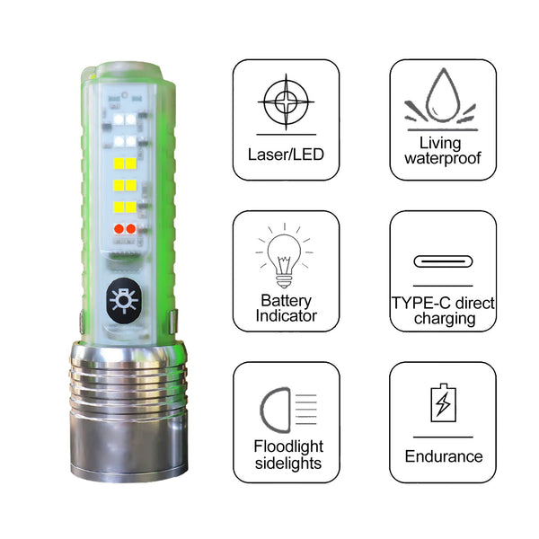 Multipurpose Glow In The Dark Flashlight