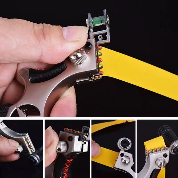 Alloy Slingshot with Laser Light