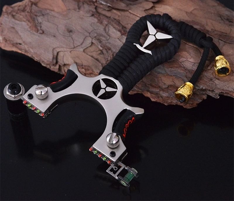 Alloy Slingshot with Laser Light