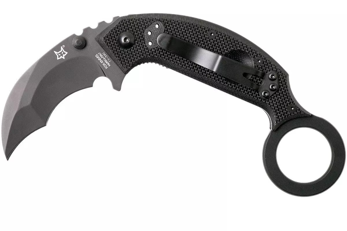 Wolf Stainless Steel Foldable Black knife