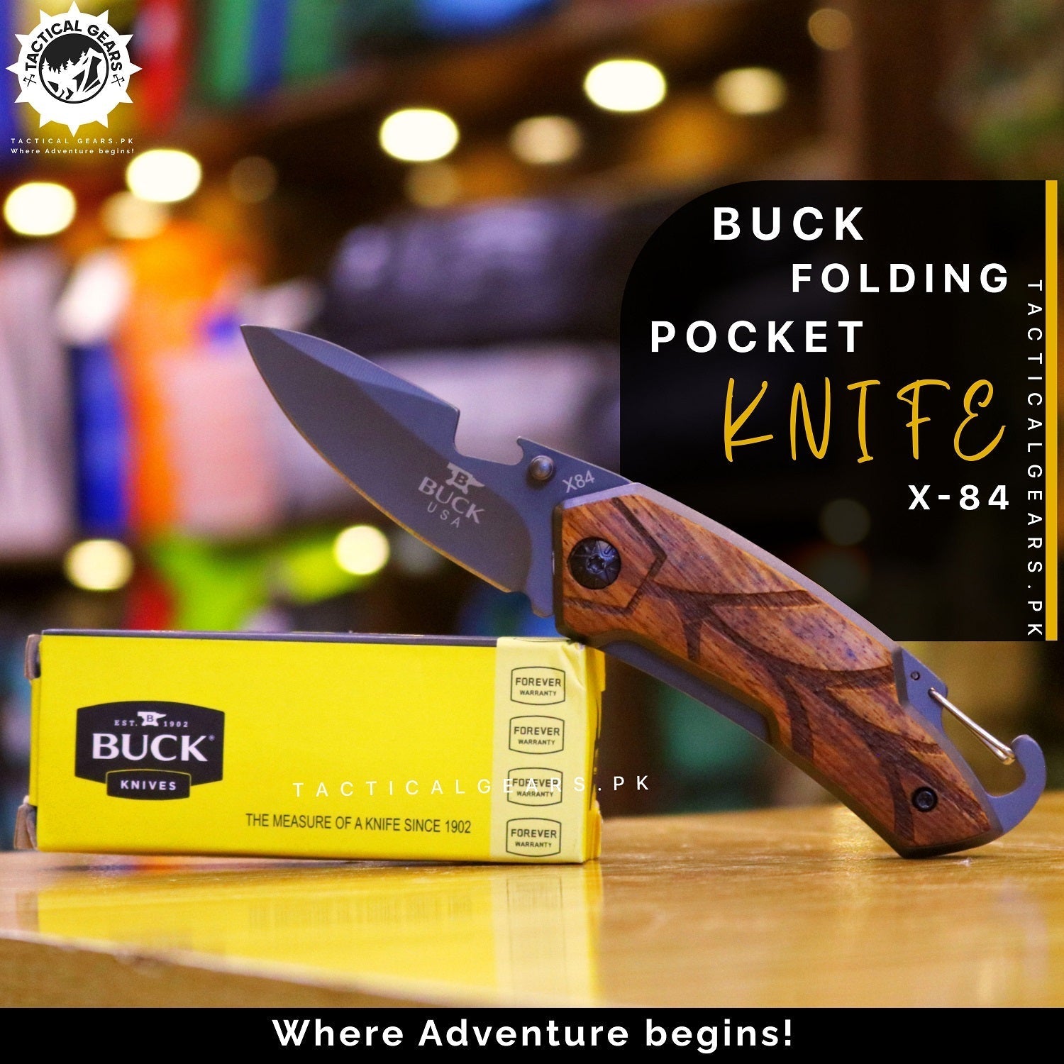 Pocket Folding Knife Buck x84