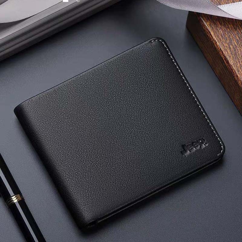 Premium Quality Genuine Leather Branded Short Wallet, Card Holder