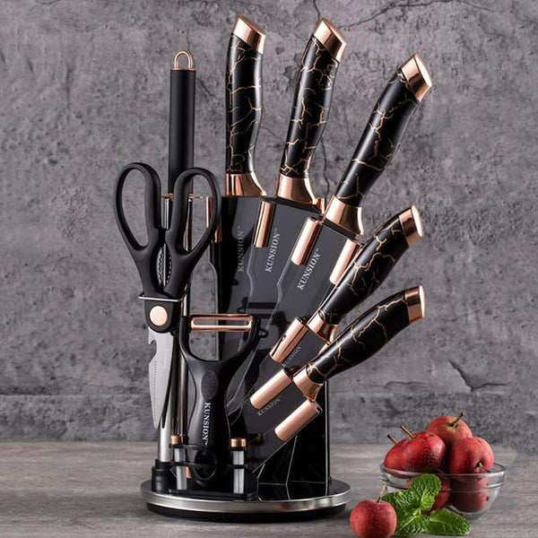 9PCS Kitchen Knife Set, Professional Stainless Steel