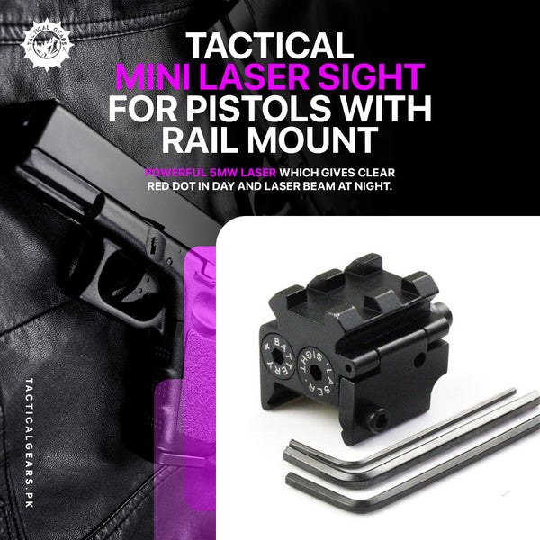 Tactical Mini Laser Sight for Pistols with Rail Mount